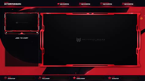 Stream Overlay Template Download Psd Package Behance