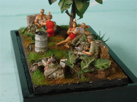 1 35 Scale G I Take Red Sexy By Ademodelart Vietnam War Diorama And