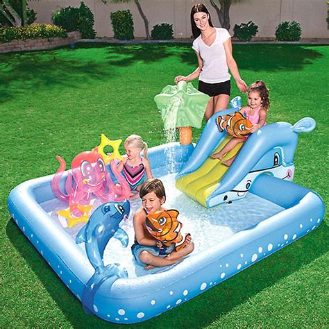 Childrens Water Slides Water Inflatables Outdoor Backyard Pools Toy