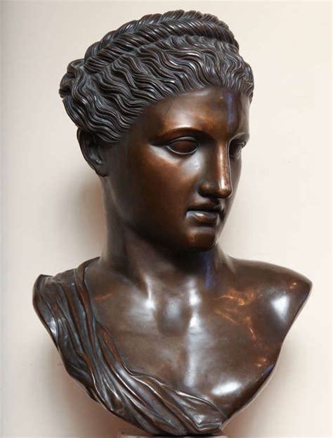 19th Century Neo Classical Bronze Bust Classical Berenice Bust