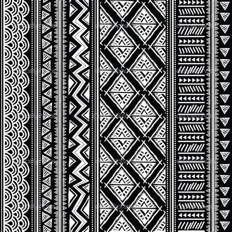 African Pattern Line Art