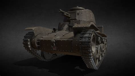 Type 4 Ke Nu Ija Light Tank Buy Royalty Free 3d Model By