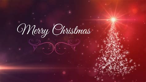 Merry Christmas Card Motion Graphics Background Loop Youtube