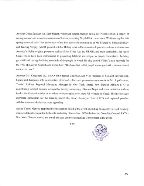 press release on reimagine yourself in nepal promoting personal growth through tourism