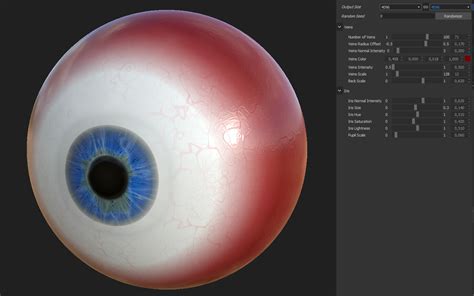 Artstation Eyeball Procedural Material