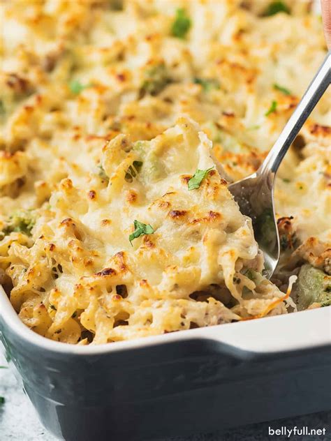 Chicken Alfredo Bake Recipe Belly Full