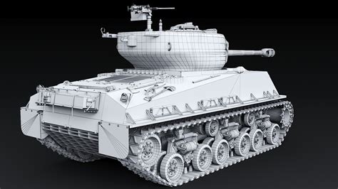 Artstation Tank M4a2 76w Game Assets