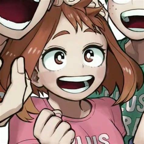 Cute Characters Female Characters Bakugou And Uraraka Manga Anime