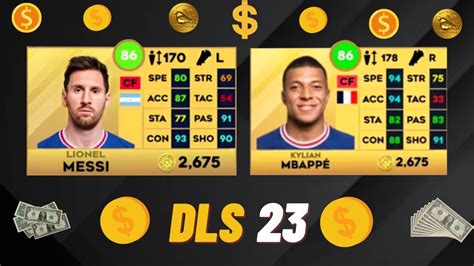 Top15 Most Expensive Players In Dls23dream League Soccer 2023messi