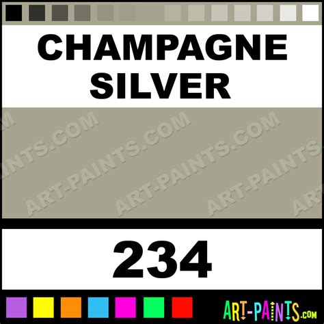 Champagne Silver Metallic Spray Foam And Styrofoam Paints 234