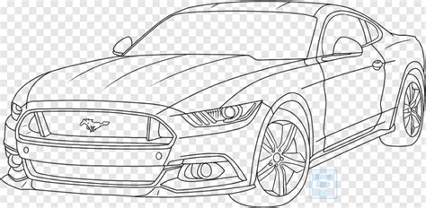 Mustang Car Drawing At Getdrawings Ford Mustang Drawing 964x473
