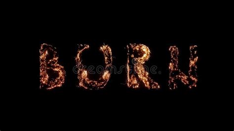 Letter U Burning On Black Background Stock Video Video Of Light Fuse