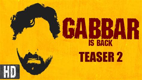 Gabbar Is Back Starring Akshay Kumar Shruti Haasan Teaser 2 In