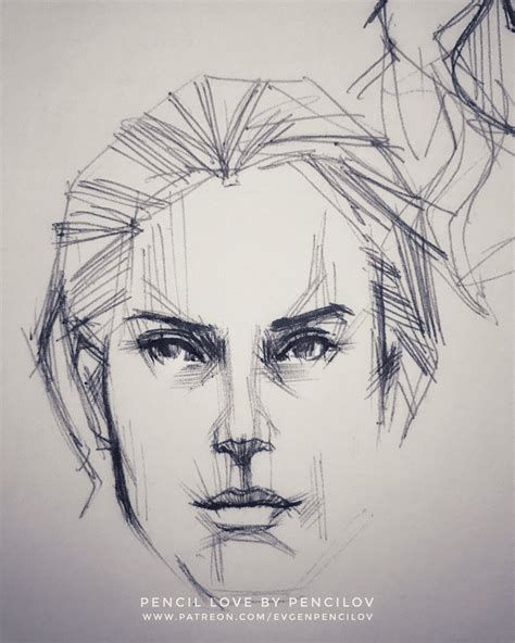 999 Evgen Pencilov On Patreon Face Study Patreon Sketch Book