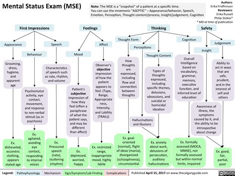 Mental Status Exam Mse Note The Mse Is A Snapshot Grepmed