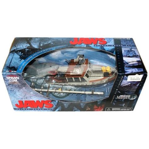 Mcfarlane Movie Maniacs Series 4 Mm4 Jaws Deluxe Box Set W