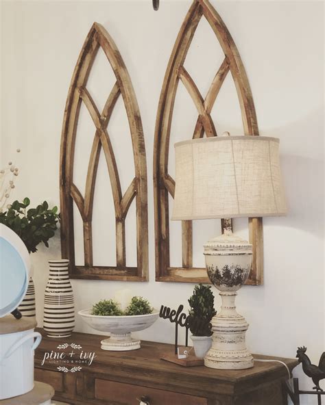 Wooden Arches Arched Wall Decor Cathedral Ceiling Living Room Wall