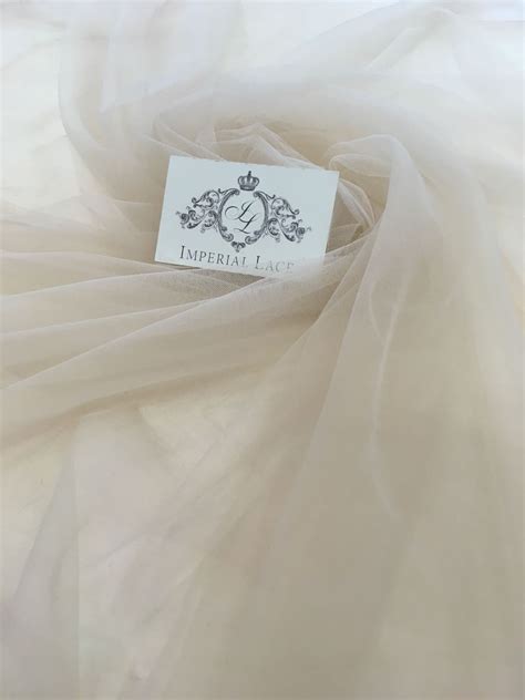 Beige Tulle Fabric Tulle Lace Fabric From