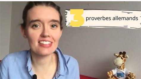 3 Proverbes Du Quotidien En Allemand Youtube