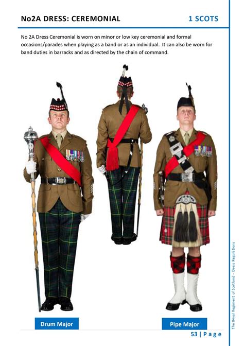 1 Scots Royal Scots Borderers No2a Dress Ceremonial Drum Major