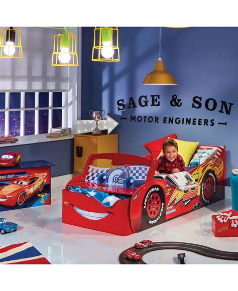 Each 4 piece is a super soft microfiber full sheet set includes a fitted sheet, flat sheet, and 2 standard pillowcases. Disney Cars 'Lightning McQueen' Feature Toddler Bed with ...