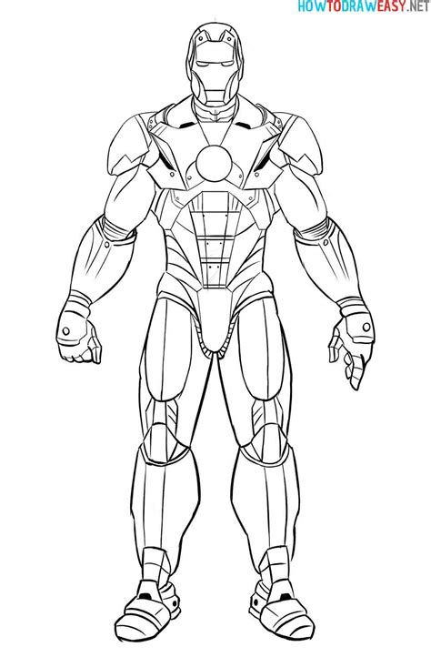 How To Draw Iron Man How To Draw Easy