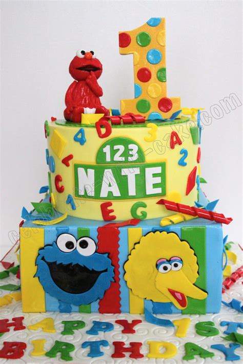 Sesame Street Themed Cake Sesame Street Cake Sesame Street Birthday