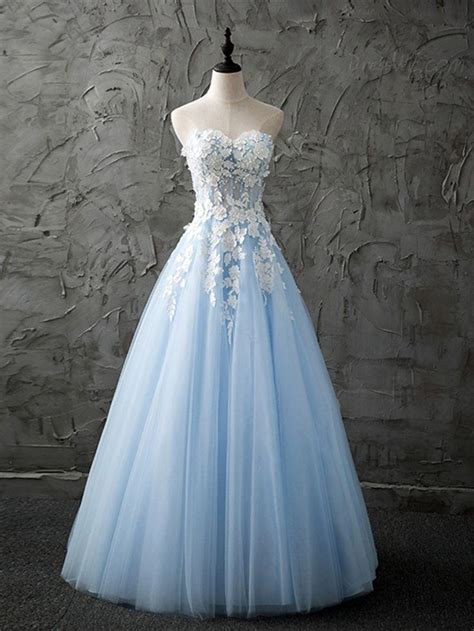 A Lineprincess Sweetheart Floor Length Prom Dresses With Lace Beading