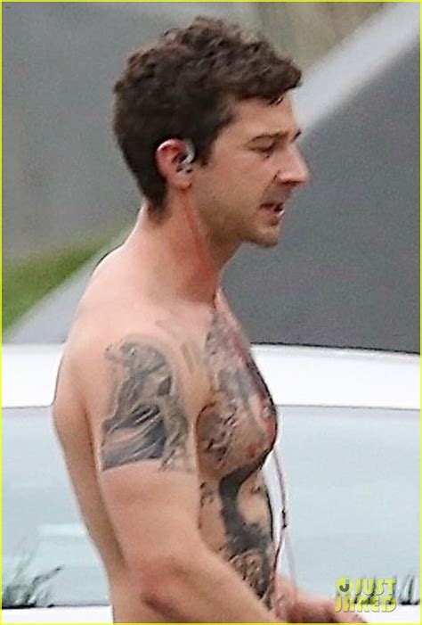 Shia Labeouf Bares Ripped Tattooed Torso Going Shirtless In His Underwear Photo 4288805
