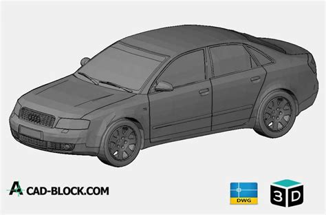 Cad Audi A4 3d Dwg Free Cad Blocks