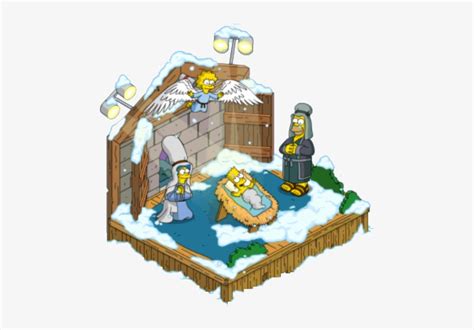 Nativity Simpsons Nativity Scene Free Transparent Png Download Pngkey