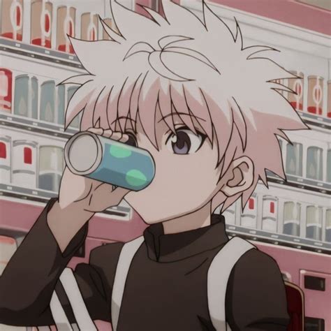 Anime Wallpaper Killua Drinking Pepsi Killua Anime Icon Icons