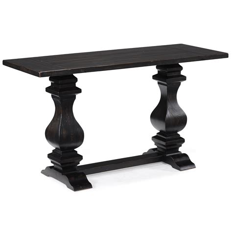 Rossington Rectangular Sofa Table With Double Pedestal Base By