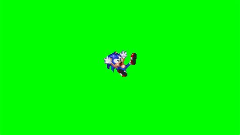 Sonic 3 Sonic Falling Animation Green Screen Youtube