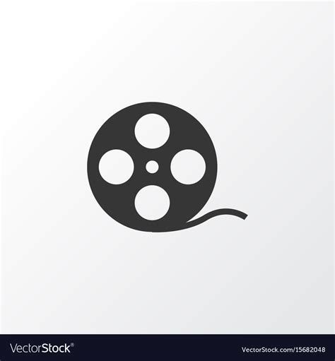 Film Reel Icon Symbol Premium Quality Isolated Vector Image