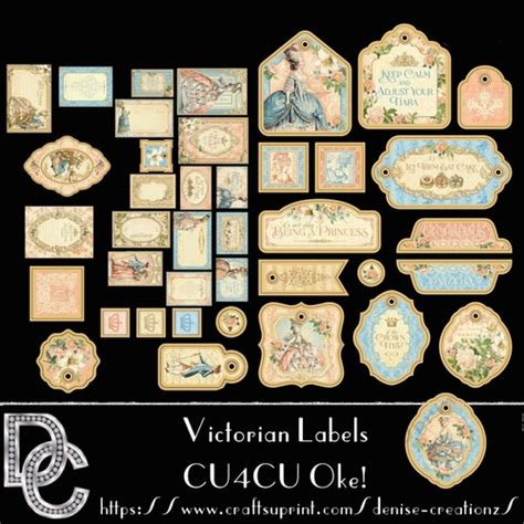 Dc Victorian Labels And Tags Cup93172187944 Craftsuprint