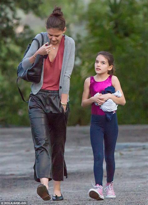 Katie Holmes Shivers As She Picks Daughter Suri Up From Dance Class
