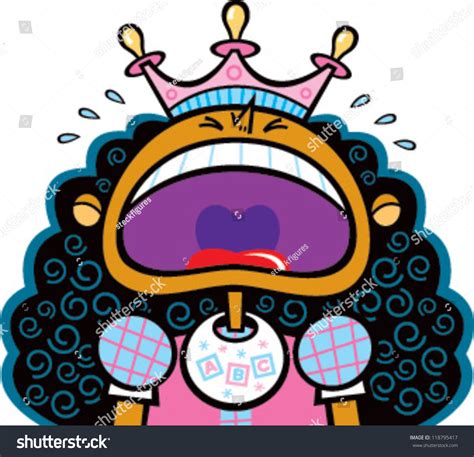 Crying Princess Stock Vector 118795417 Shutterstock