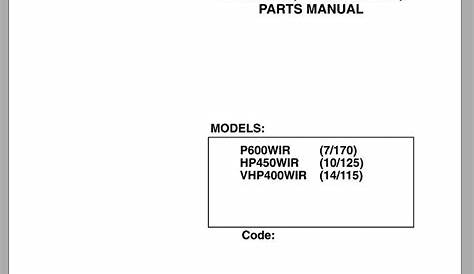 ingersoll rand sd70d parts manual