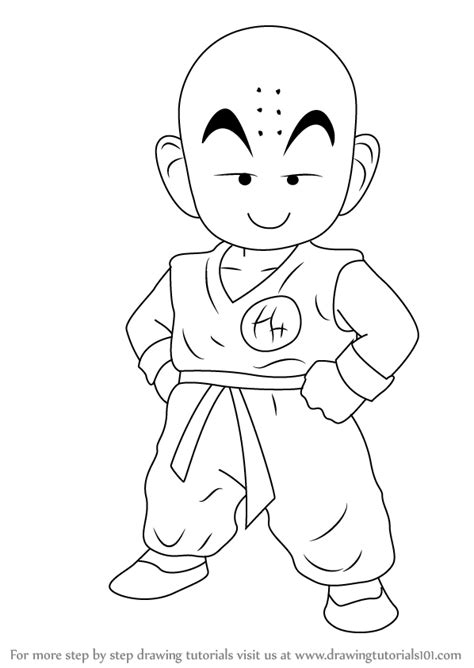 Dbz drawings easy drawings broly ssj4 ball drawing anime sketch character drawing art reference sketches character design. Learn How to Draw Kuririn from Dragon Ball Z (Dragon Ball ...