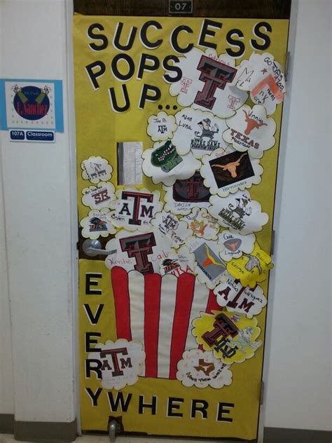 Financial aid for college other than fafsa college scholarships anyone can get | college scholarships autism college scholarships dyslexia. Classroom door decorated for College Month. First place ...