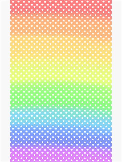Pastel Rainbow Star Pattern Sticker For Sale By Awgraphics Redbubble