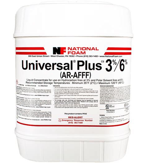 Concentrado Espuma Universal® Plus C6 Ar Afff 3 6