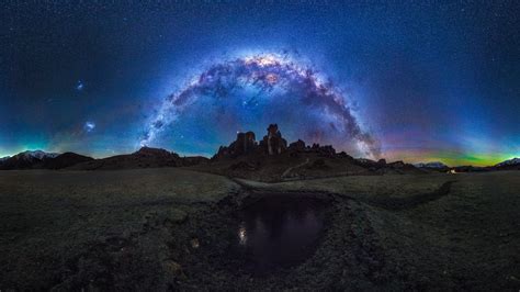 New Zealand Castle Hill Atmosphere Milky Way Night Sky Night Sky