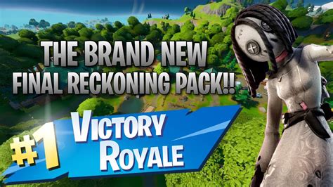 16 elims with new final reckoning pack fortnite battle royale gameplay youtube