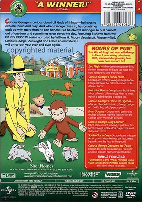 Curious George Zoo Night And Other Animal Stories Dvd Dvd Empire