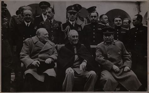 Yalta The Big 3 Churchill Fd Rossevelt Stalin Original Conference