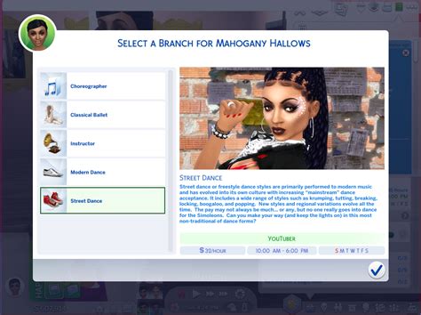 Learn all about the sims 4's careers and their rewards! Mod The Sims - Ultimate Dancer Career **TESTED WITH 12/20/18 PATCH**