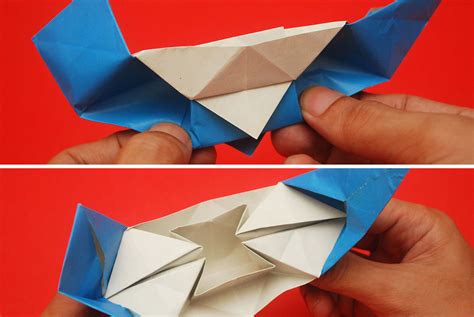 Do the same with the left side by bringing it over the right side. How to Fold the Ship of 1000 Cranes (with Pictures) - wikiHow