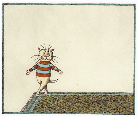 Man offering cat a treat. Goreyana: Edward Gorey's 1974 Show at Graham Gallery